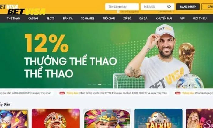 Betvisa tips cá cược Nhà cái Betvisa cung cấp đa dạng cá cược thể thao cho người chơi