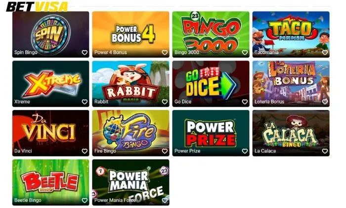 Bingo ZITRO Betvisa Click vào tựa game yêu thích