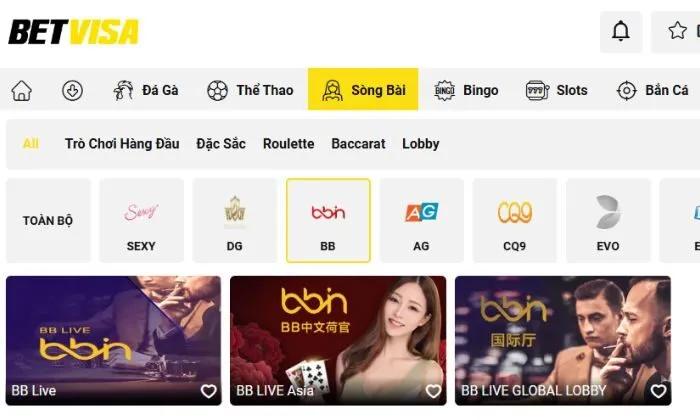 Casino BB Betvisa Quy trình đăng ký chơi game tại Casino BB Betvisa