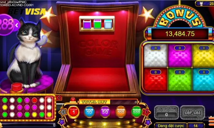 Color Game Betvisa Giao diện game Color Game Betvisa bắt mắt, âm thanh sống động