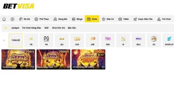 Open Sesame Betvisa Giới thiệu về tựa game Open Sesame Betvisa