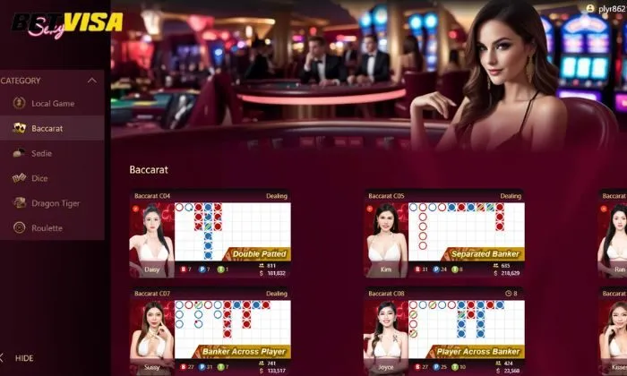 Sexy Lobby Betvisa Sảnh game Sexy Lobby Betvisa sở hữu nhiều ưu điểm nổi bật
